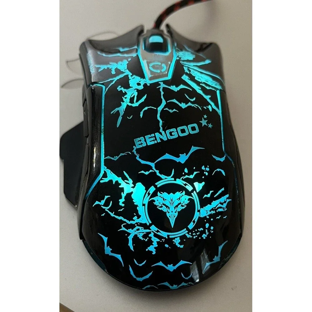 Bengoo Gaming Mouse Wired Advanced Game Chip Multicolor Light Ergonomic Design